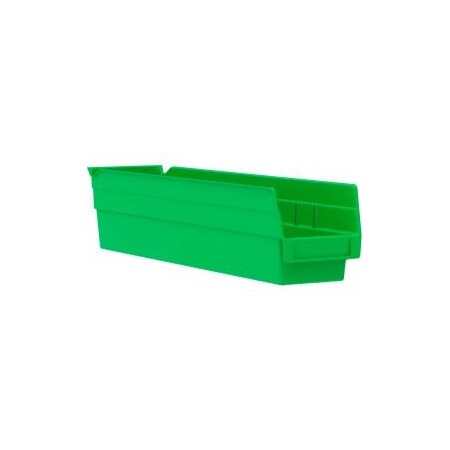Akro-Mils Nesting Storage Shelf Bin, Green, 12 PK 30128GREEN